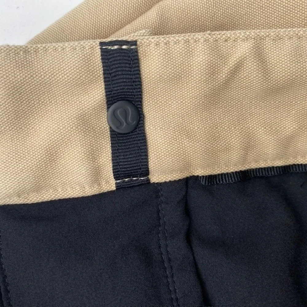 Lululemon ABC Pant Classic Warpstreme Chino Mens 32x33 Tan Khaki 5-Pocket Travel